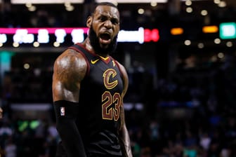 Erlösender Jubel: LeBron James und die Cleveland Cavaliers stehen erneut in den NBA Finals.