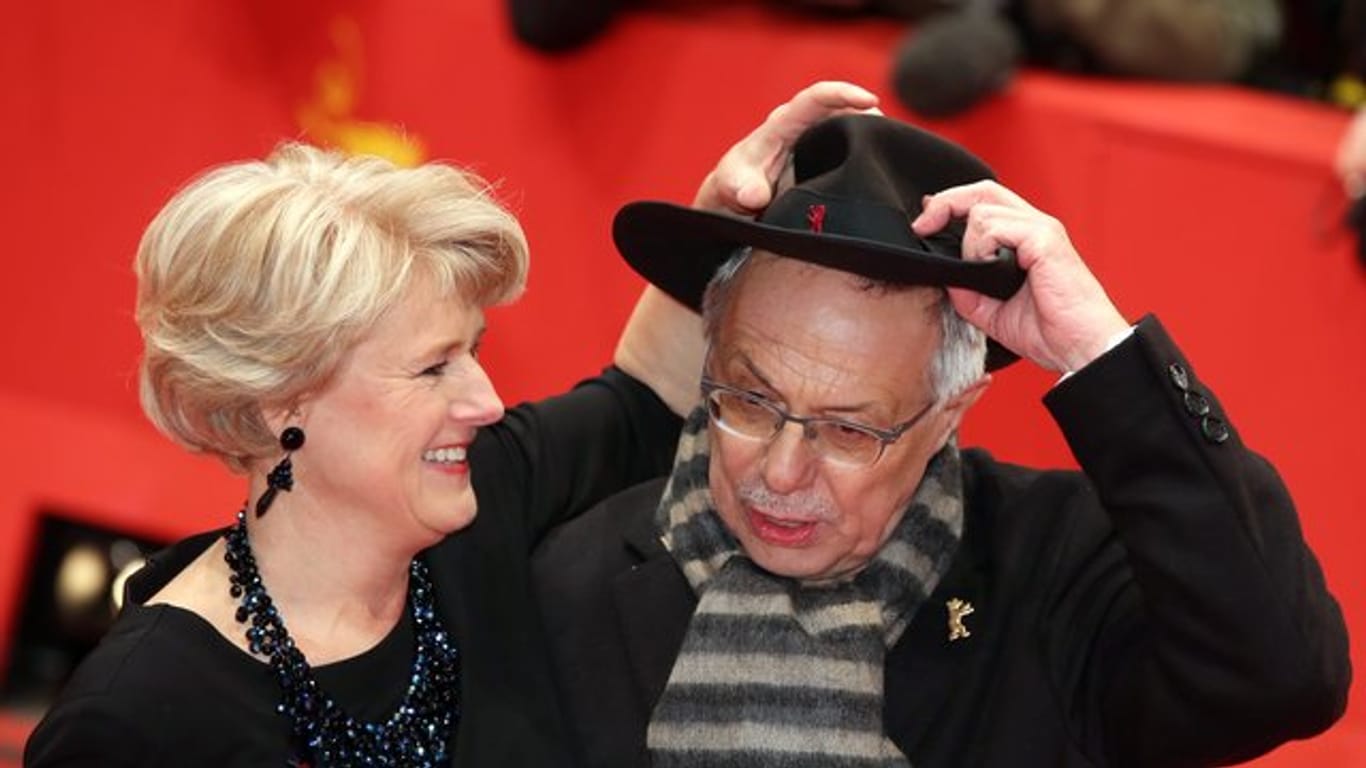 Kulturstaatsministerin Monika Grütters (CDU) und der Berlinale-Direktor Dieter Kosslick bei den Filmfestspielen (2015).
