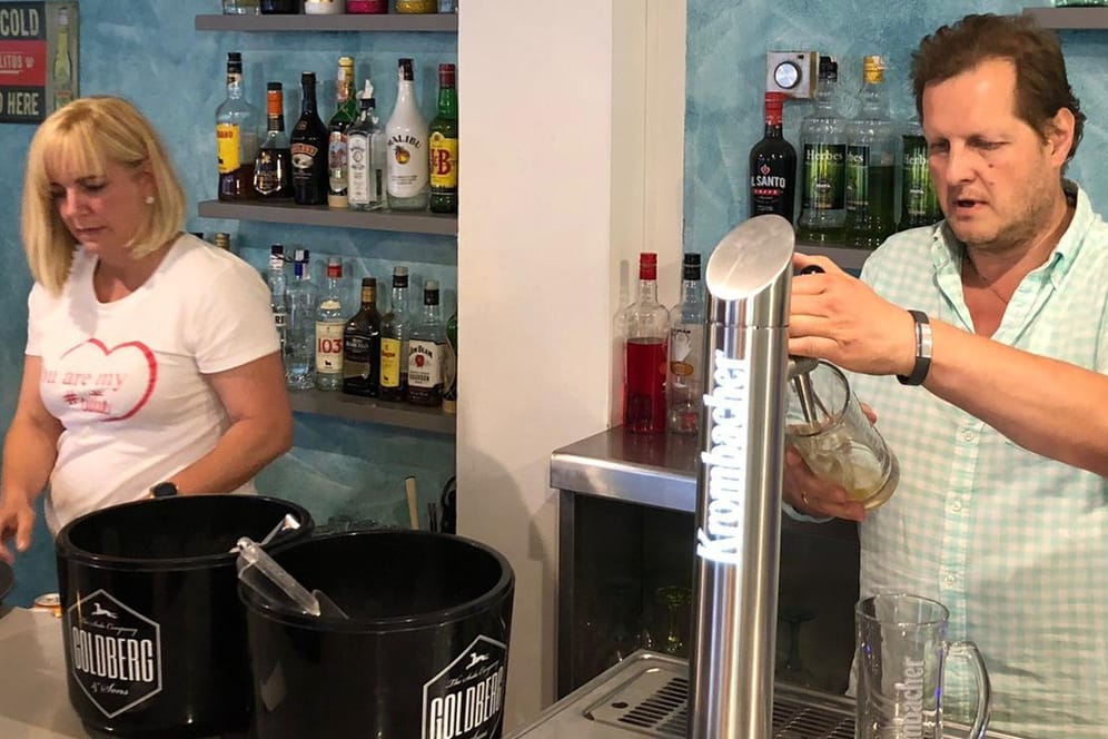 Dani und Jens Büchner: Das Paar hat eine Faneteria auf Mallorca eröffnet.
