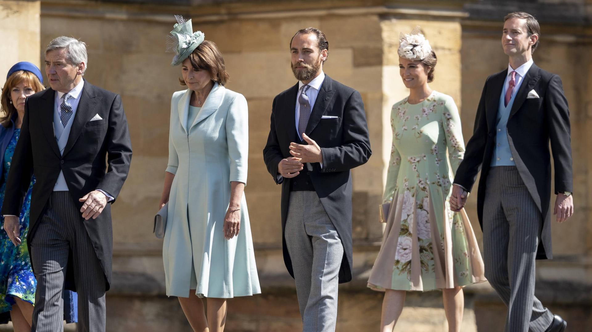 Waren bei der royalen Hochzeit dabei: Kates Eltern, ihr Bruder und Schwester Pippa mit Ehemann James.