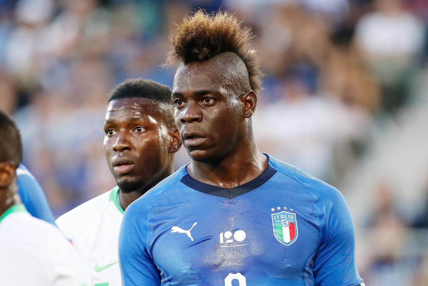 Mario Balotelli: Der Stürmer von Nizza lief erstmals seit 2014 wieder für Italien auf.