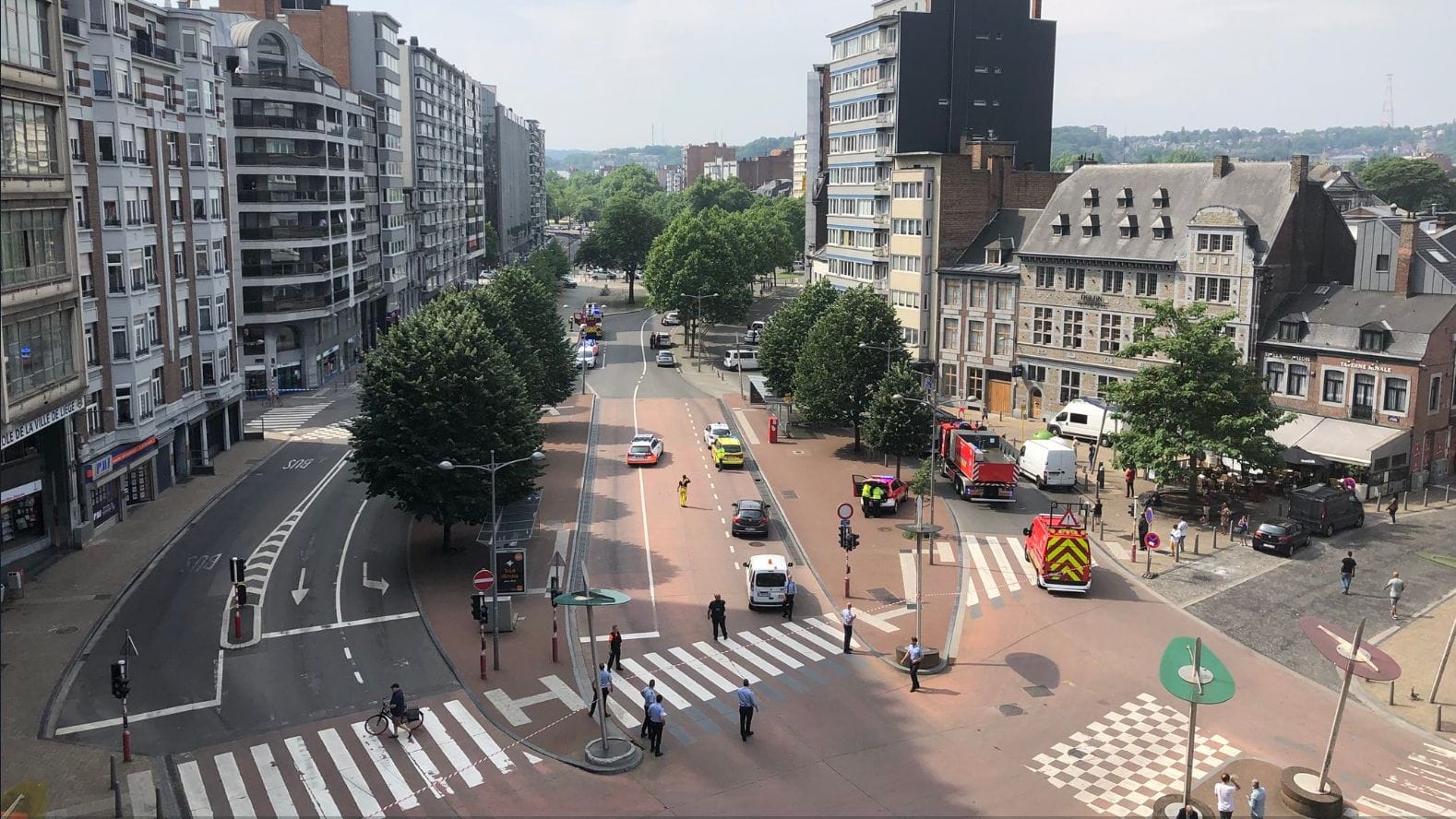 Polizeieinsatz in Lüttich: Ein Mann hat zwei Polizisten erschossen.