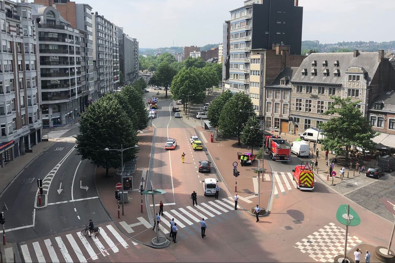 Polizeieinsatz in Lüttich: Ein Mann hat zwei Polizisten erschossen.