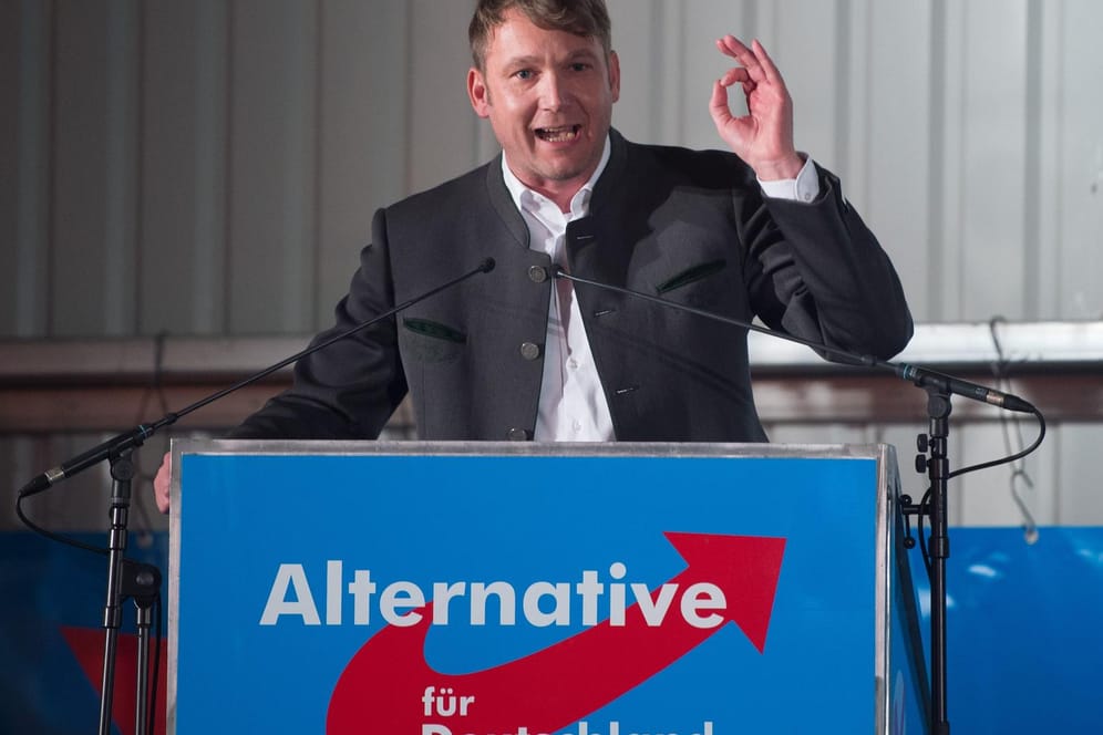 Der ehemalige AfD-Landesvorsitzende in Sachsen-Anhalt, André Poggenburg: Der Verfassungsschutz in dem Bundesland sieht die Partei von "Linksextremisten" in die rechte Ecke "gerückt".