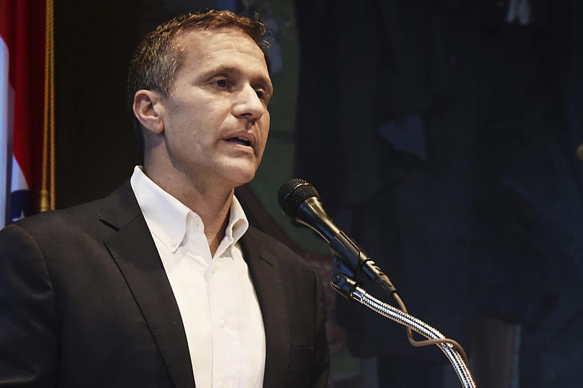 Der ehemaligen Gouverneur vom US-Bundesstaat Missouri Eric Greitens: Gouverneur von Missouri kommt mit Rücktritt möglicher Amtsenthebung zuvor.