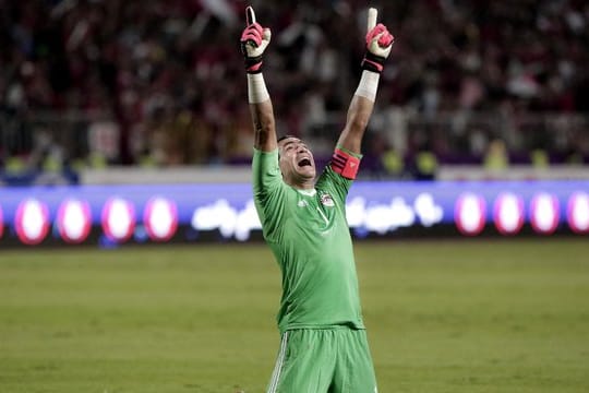 Ägyptens Torhüter Essam el-Hadary ist bereits 45 Jahre alt.