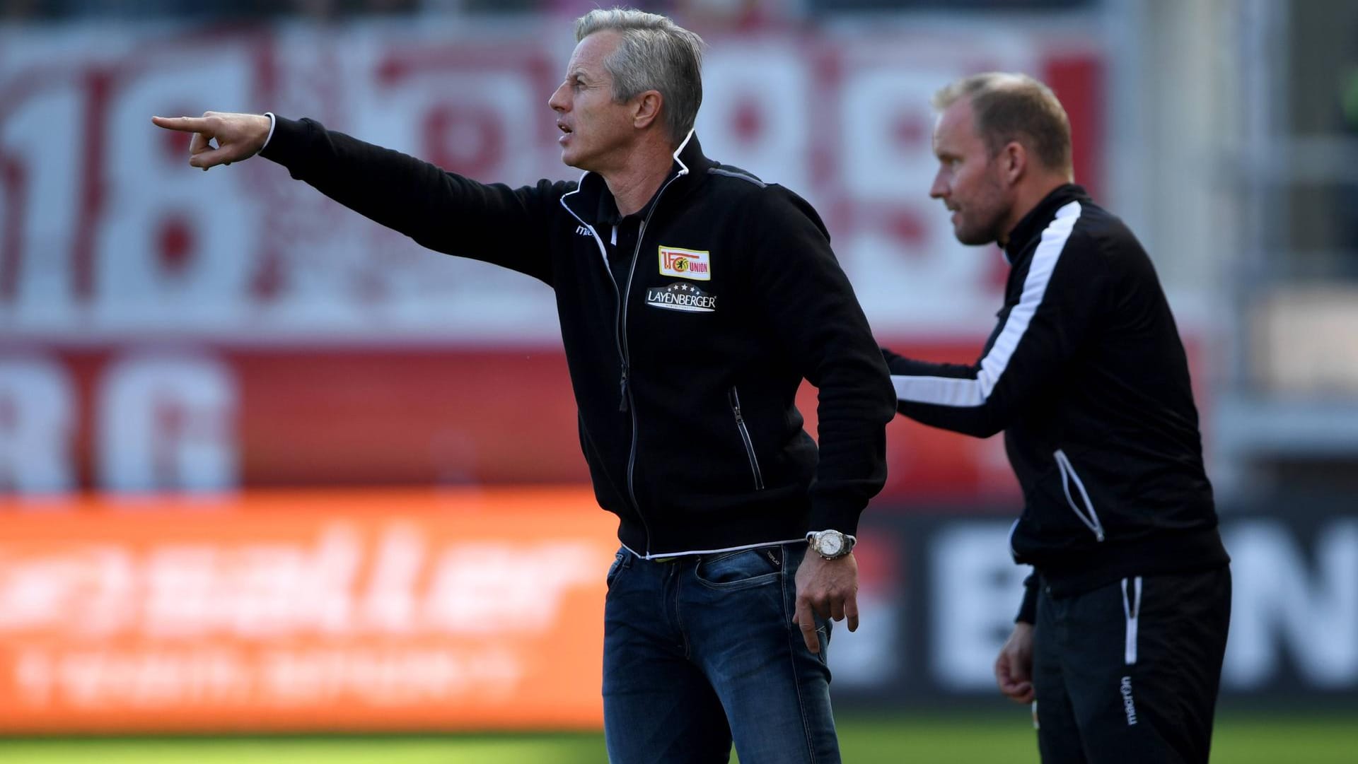 Vom Co- zum Cheftrainer: Henrik Pedersen (r., hier an der Seite von Jens Keller), bisher Assistent beim 1. FC Union Berlin, wird ab der neuen Saison Braunschweig-Coach.