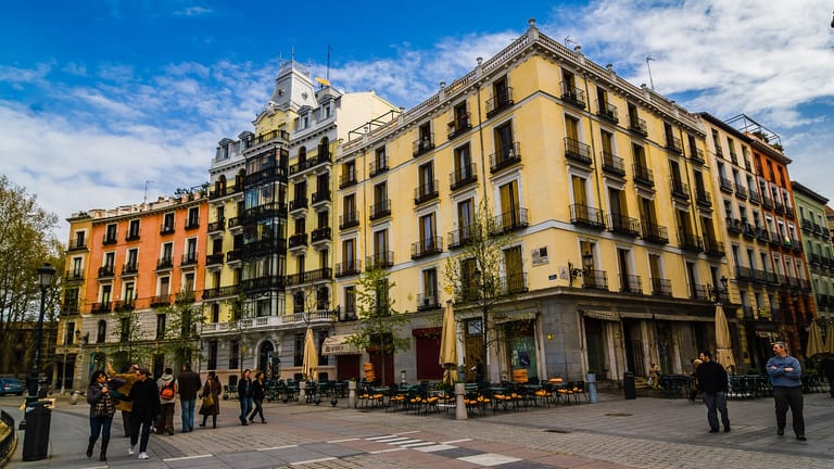 Der Plaza de Oriente in Madrid.
