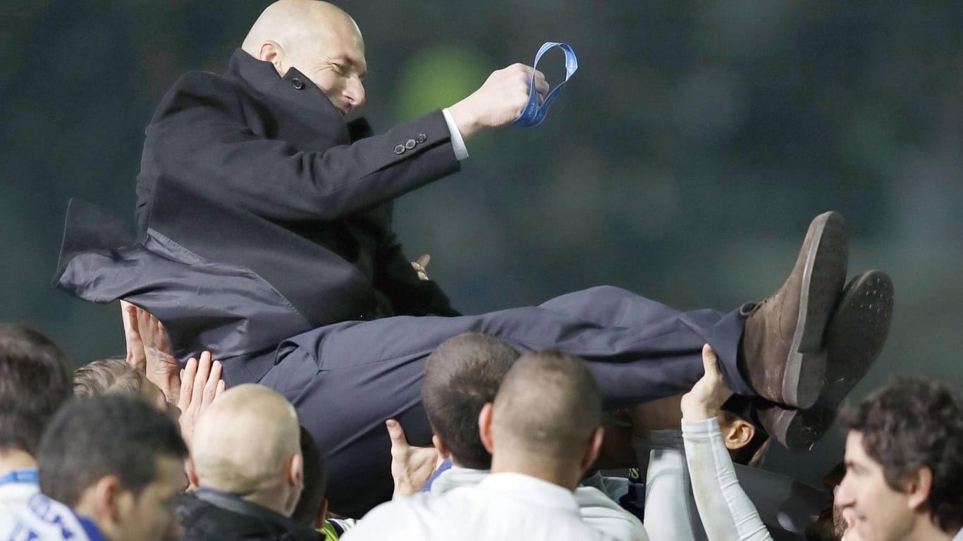 Zidane nach dem Gewinn der Klub-WM 2016.