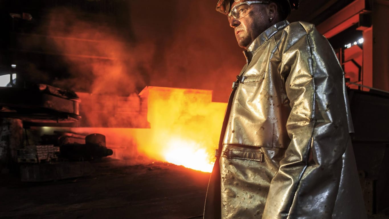Deutsches Stahlwerk: Die von den USA verhängten Strafzölle für Stahl aus der EU könnten einen Handelskrieg auslösen.