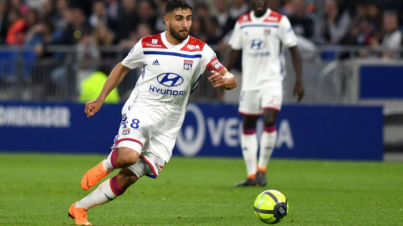 Antreiber: Nabil Fekir im Trikot von Olympique Lyon.