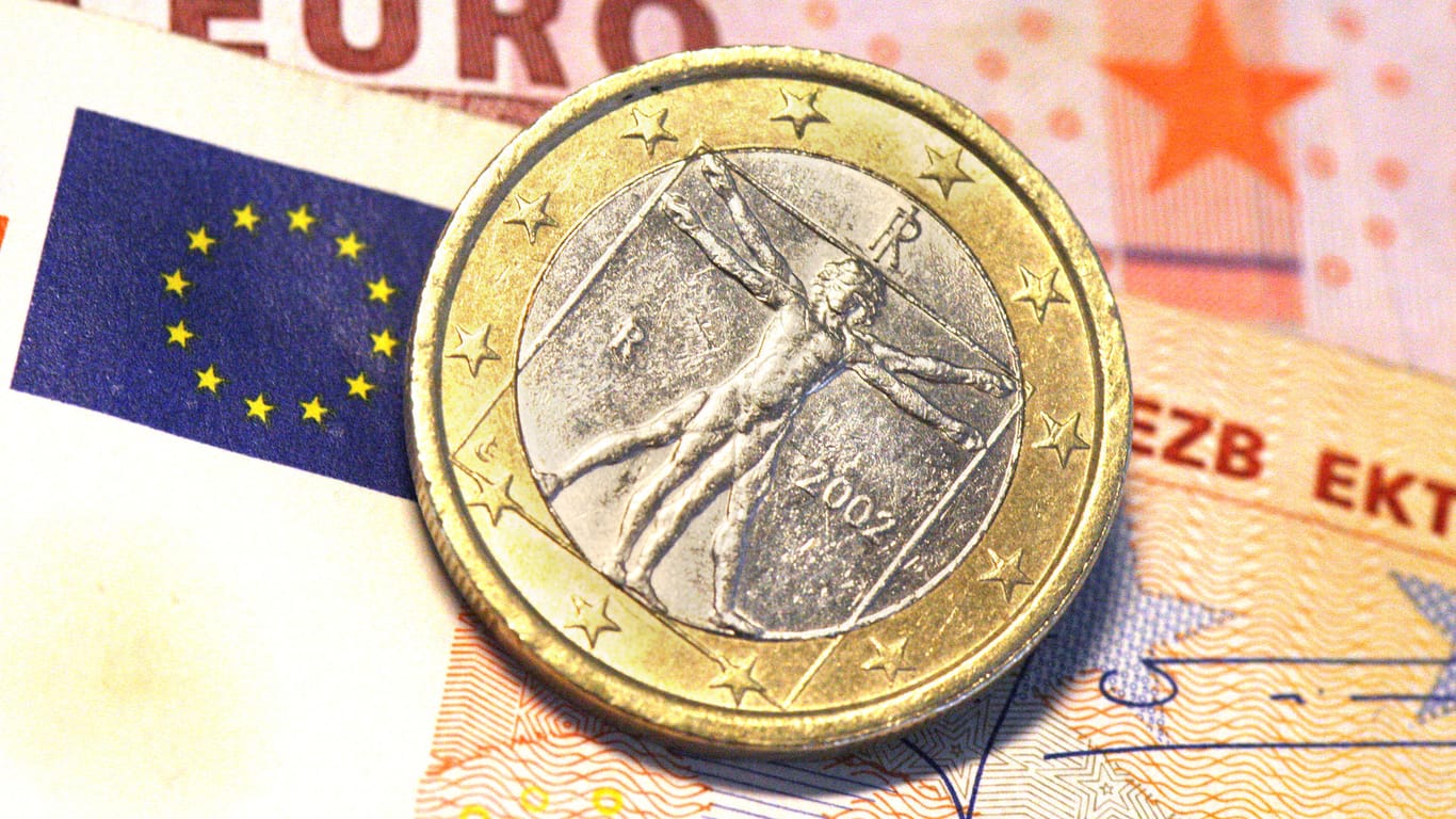 Eine Italienische Euromünze: In der Politik des Landes hat die Währung einige Gegner. (Symbolbild)