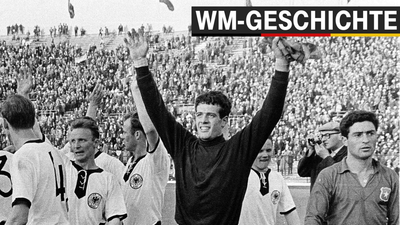 Überraschung: Fahrian mit der deutschen Mannschaft bei der WM 1962 in Chile.