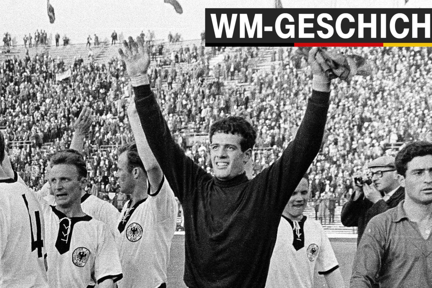 Überraschung: Fahrian mit der deutschen Mannschaft bei der WM 1962 in Chile.