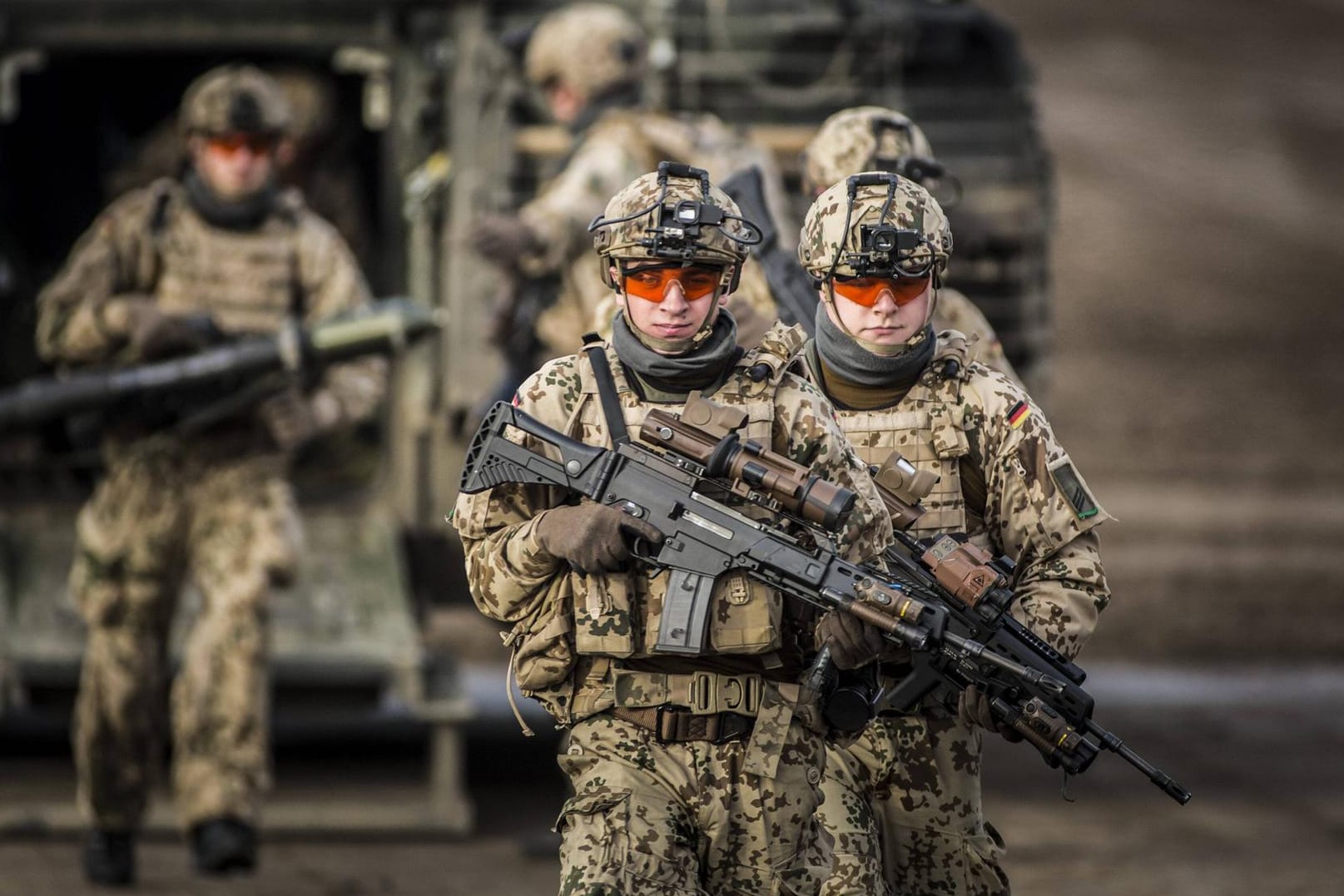 Bundeswehrsoldaten: Angesichts der aggressiven Außenpolitik Russlands rüstet die NATO auf.