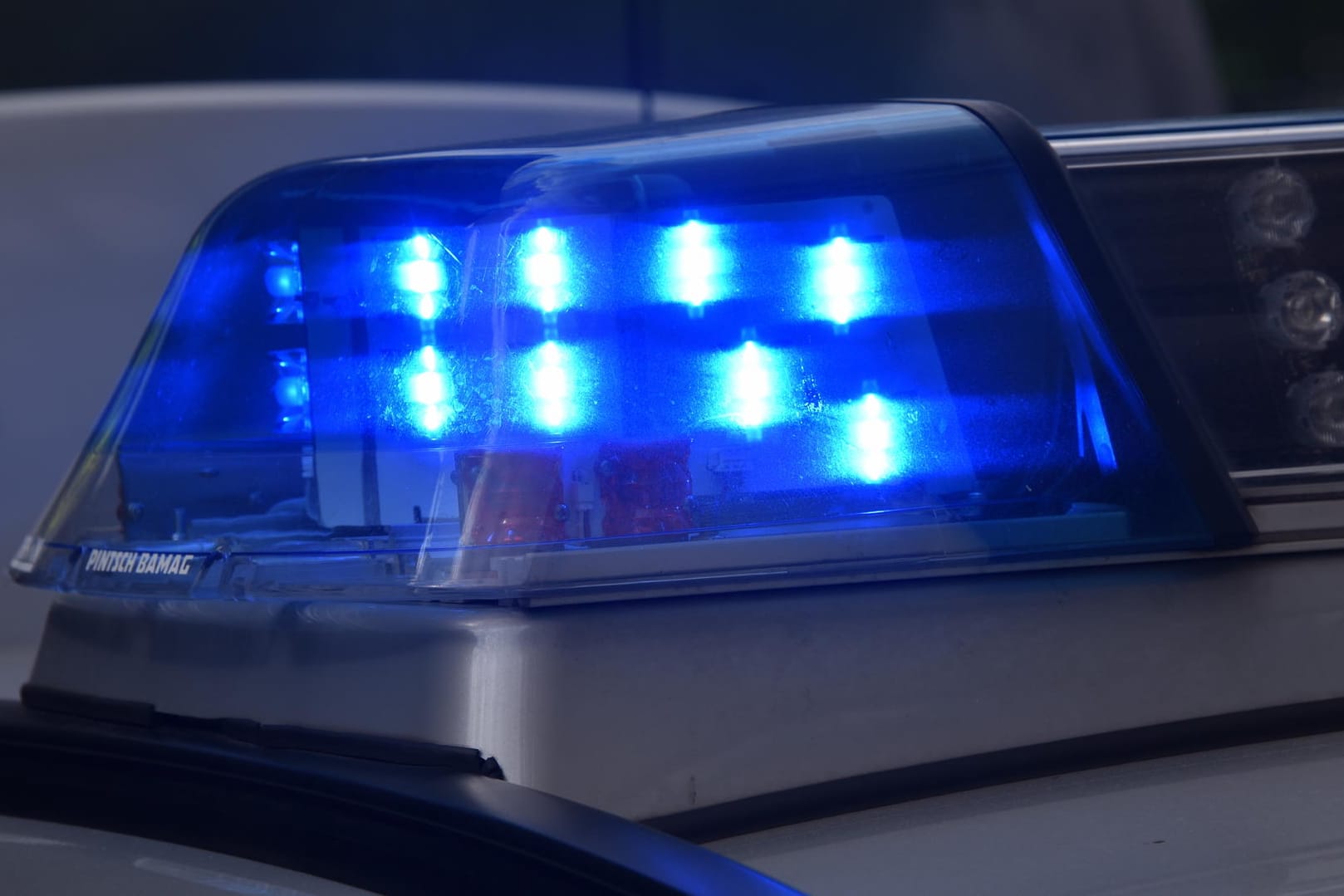 Blaulicht eines Polizeiwagens: In Neustrelitz sorgte ein nackter Randalierer für Aufruhr. (Symbolbild)