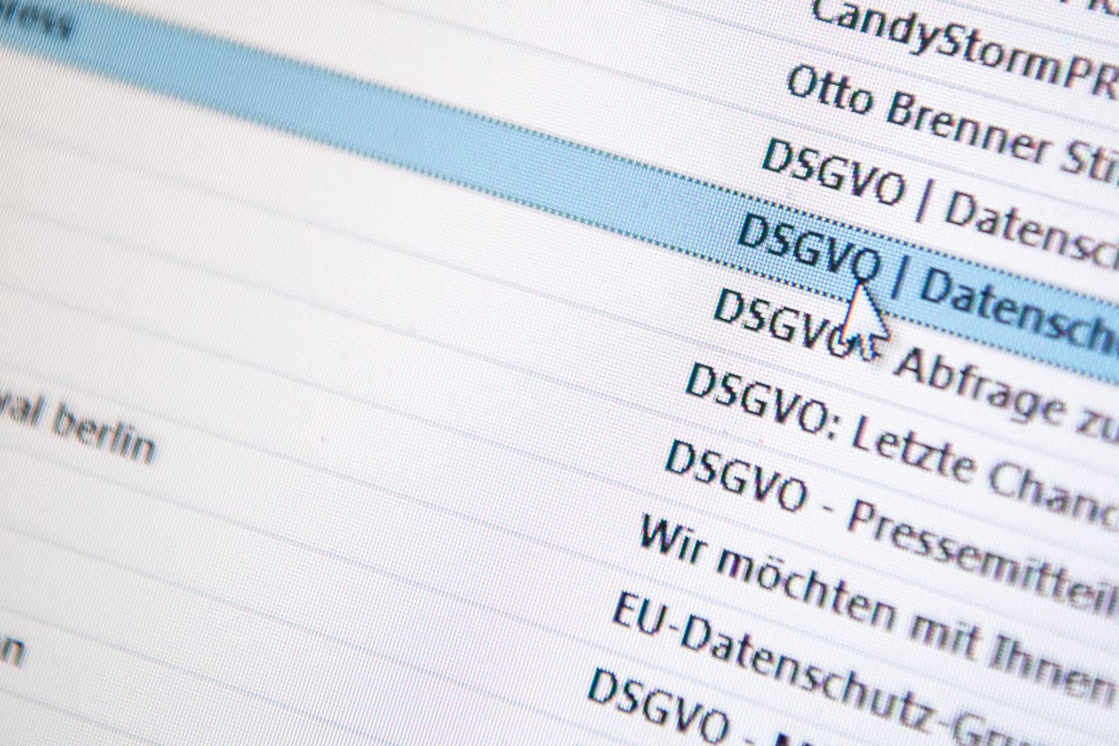 E-Mails mit dem Betreff "DSGVO": Die befürchtete Abmahnwelle blieb aus.