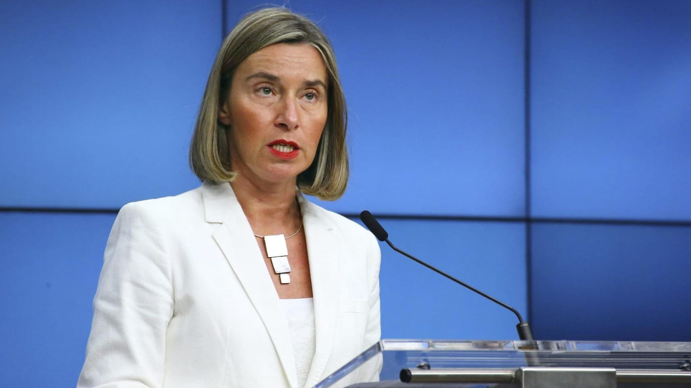 Federica Mogherini: Die EU-Außenbeauftragte kündigte eine Klage vor der WTO noch für Freitag an.