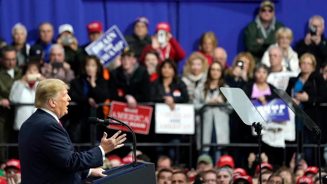 US-Präsident Donald vor Anhängern in Pennsylvania: Seine Strafzölle auf Stahl und Aluminium waren ein Wahlkampfversprechen.