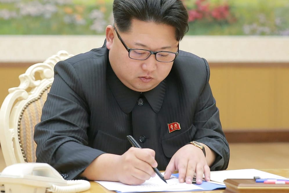 Nordkoreas Machthaber Kim Jong Un: Entgegenkommende Worte für den US-Präsidenten.