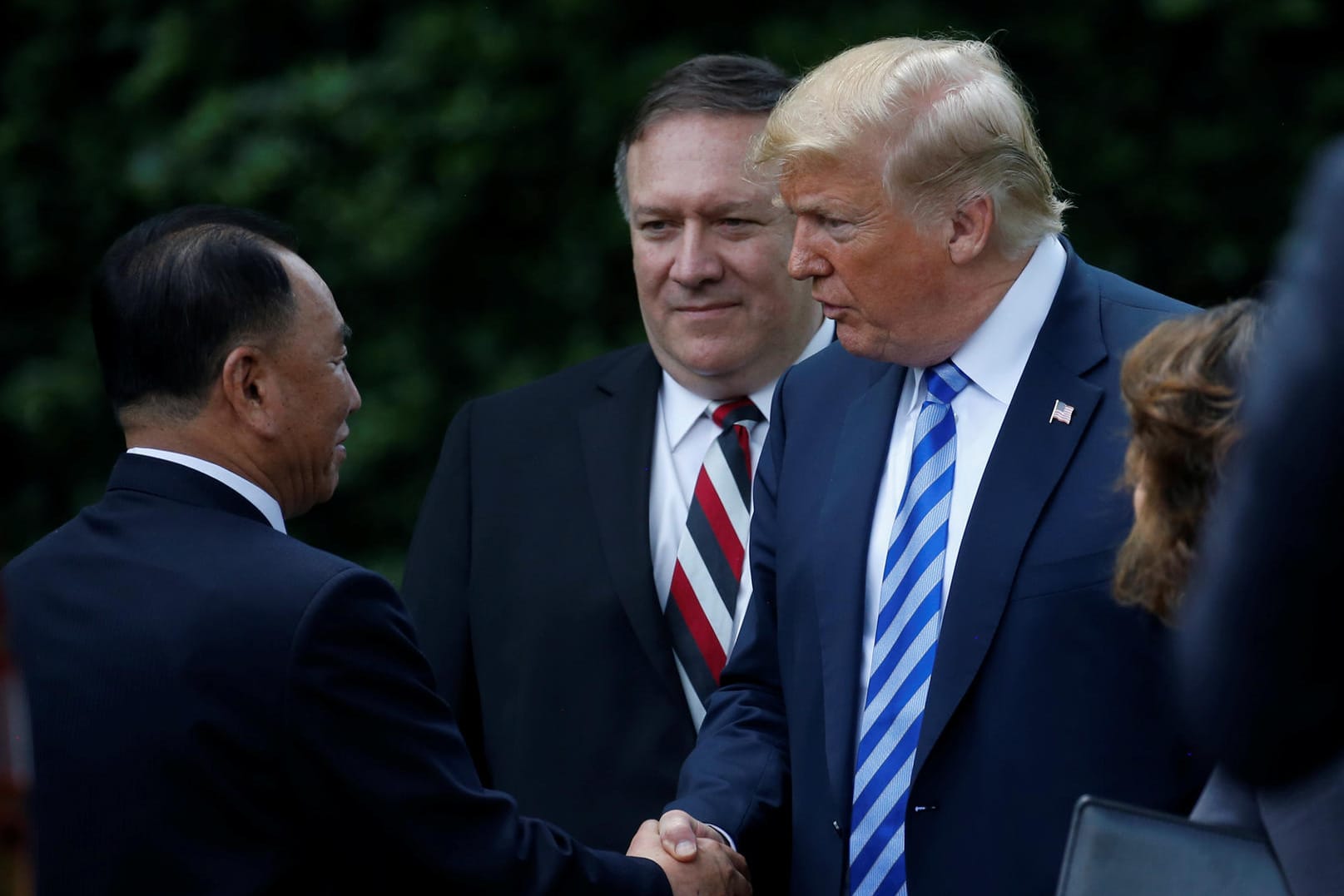 Donald Trump mit Kim Jong Chol: Der US-Präsident empfing den Unterhändler von Kim Jong Un im Weißen Haus.