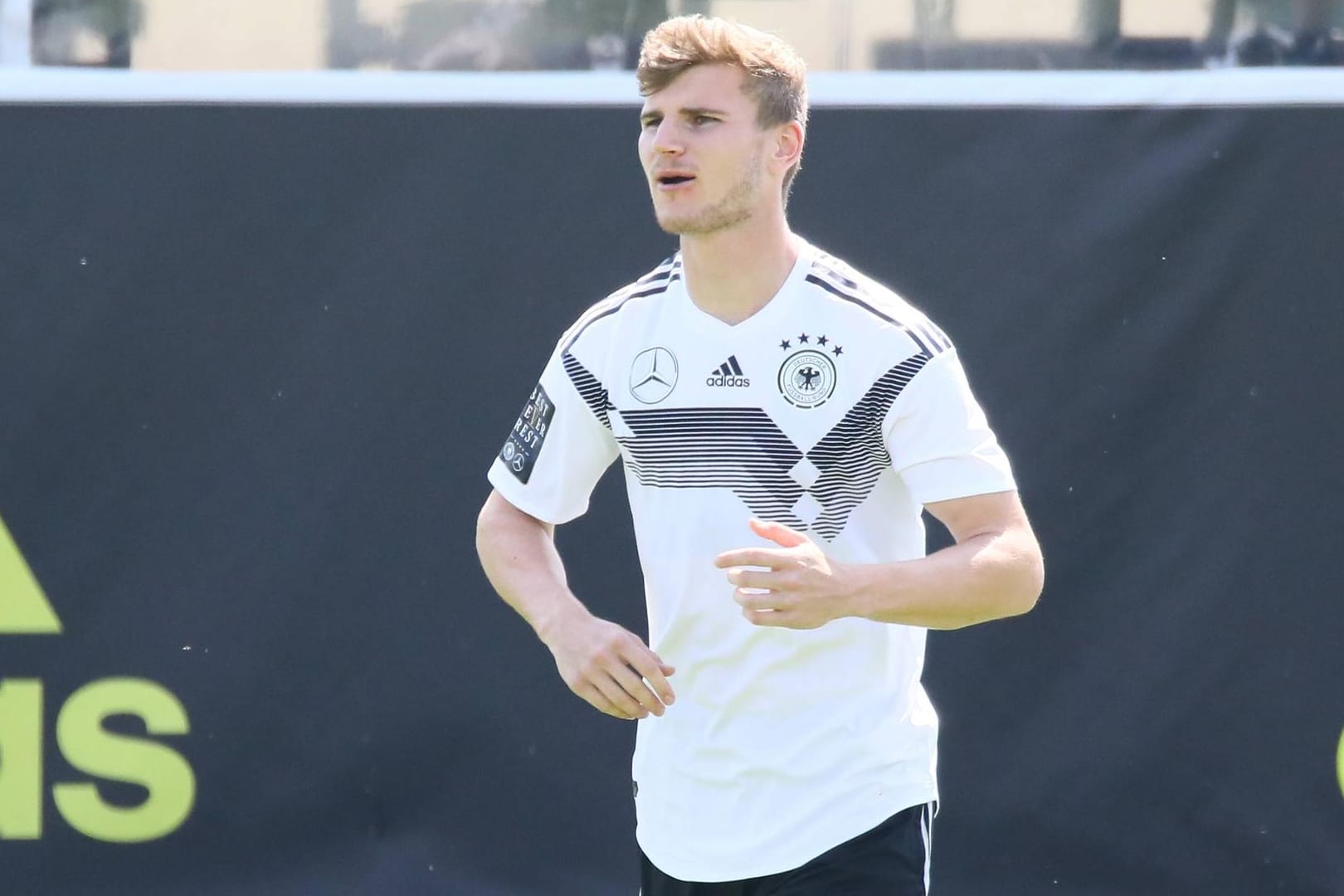 Selbstsicher: Timo Werner im DFB-Trainingslager in Eppan.