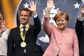 Merkel und Macron: Die Kanzlerin hat ihre Pläne für die Eurozone dargelegt. Seit Monaten wirbt Frankreichs Präsident Macron für Reformen.