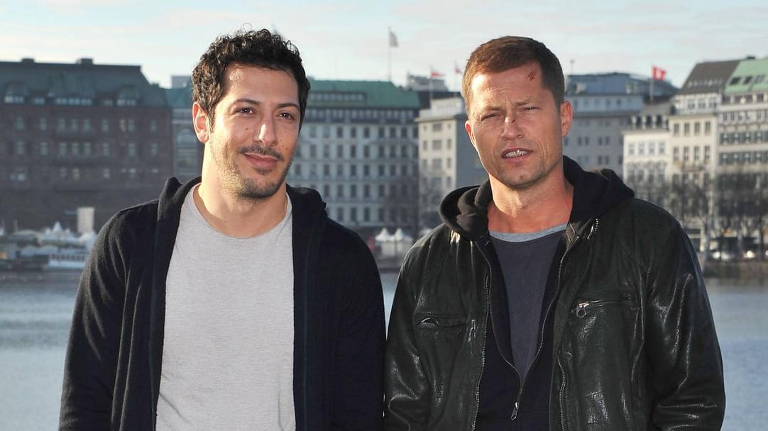 Fahri Yardim und Til Schweiger: Ihren ersten gemeinsamen "Tatort" dreht sie 2012.