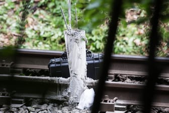Bahnstrecke zwischen Halberstadt und Goslar: Unbekannte betonierten ein Stahlprofil in das Gleisbett und zündeten Reifen an