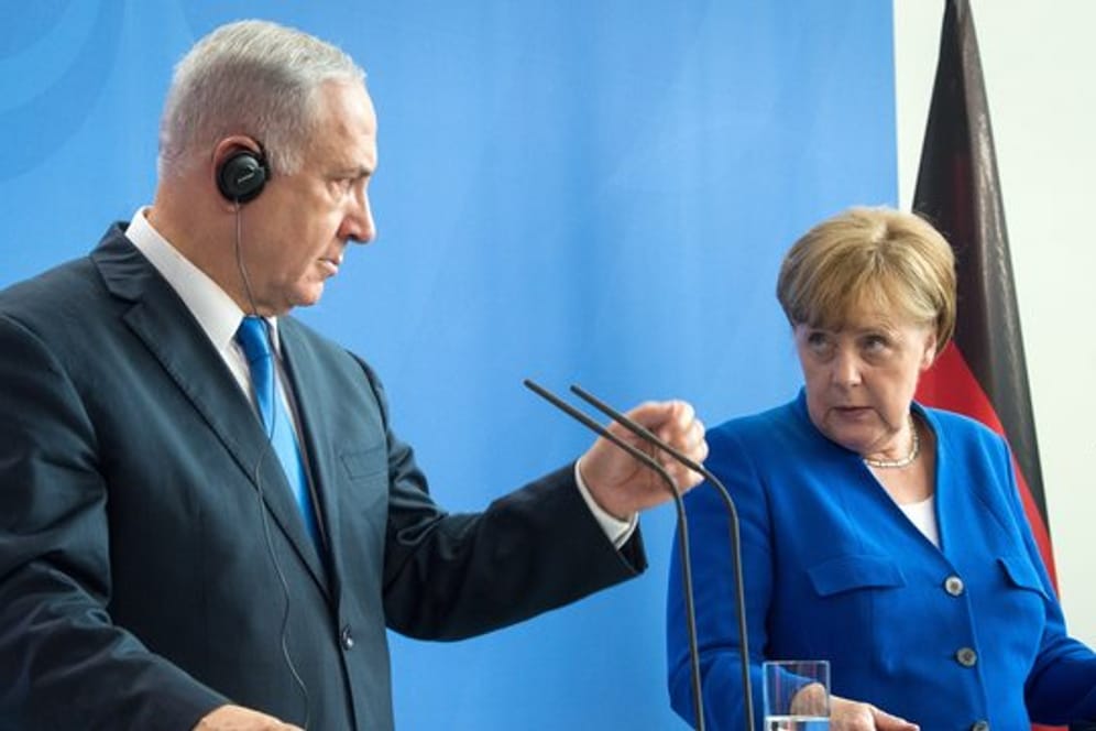 Nicht in allem einig: Bundeskanzlerin Angela Merkel und Israels Regierungschef Benjamin Netanjahu.