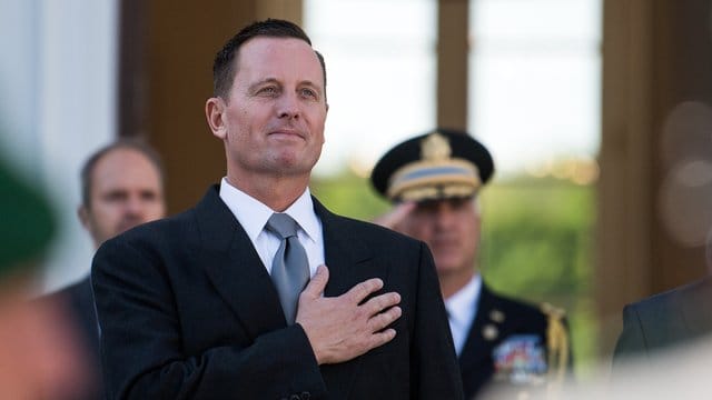 Richard Allen Grenell, der neue US-Botschafter, nach der Akkreditierung durch Bundespräsident Steinmeier. Richard Allen Grenell, der neue US-Botschafter, nach der Akkreditierung durch Bundespräsident Steinmeier.
