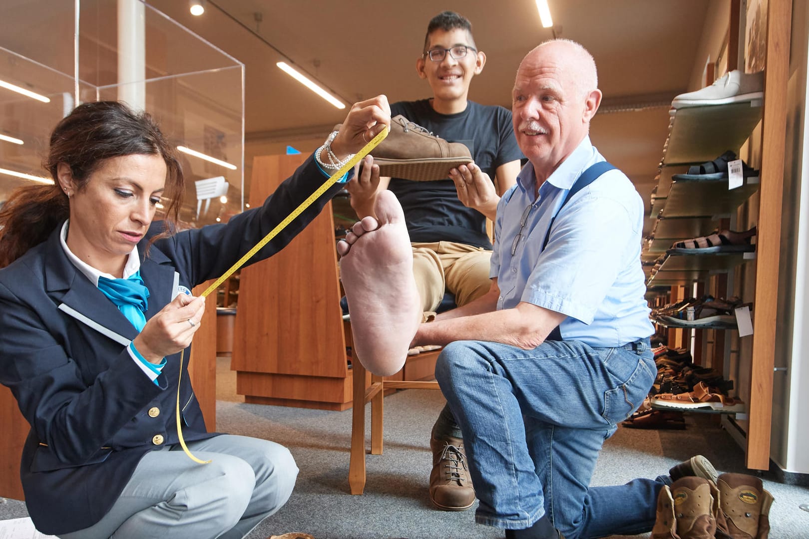 Neue Schuhe: Jeisons Schuhe kommen aus Vreden in Nordrhein-Westfalen.