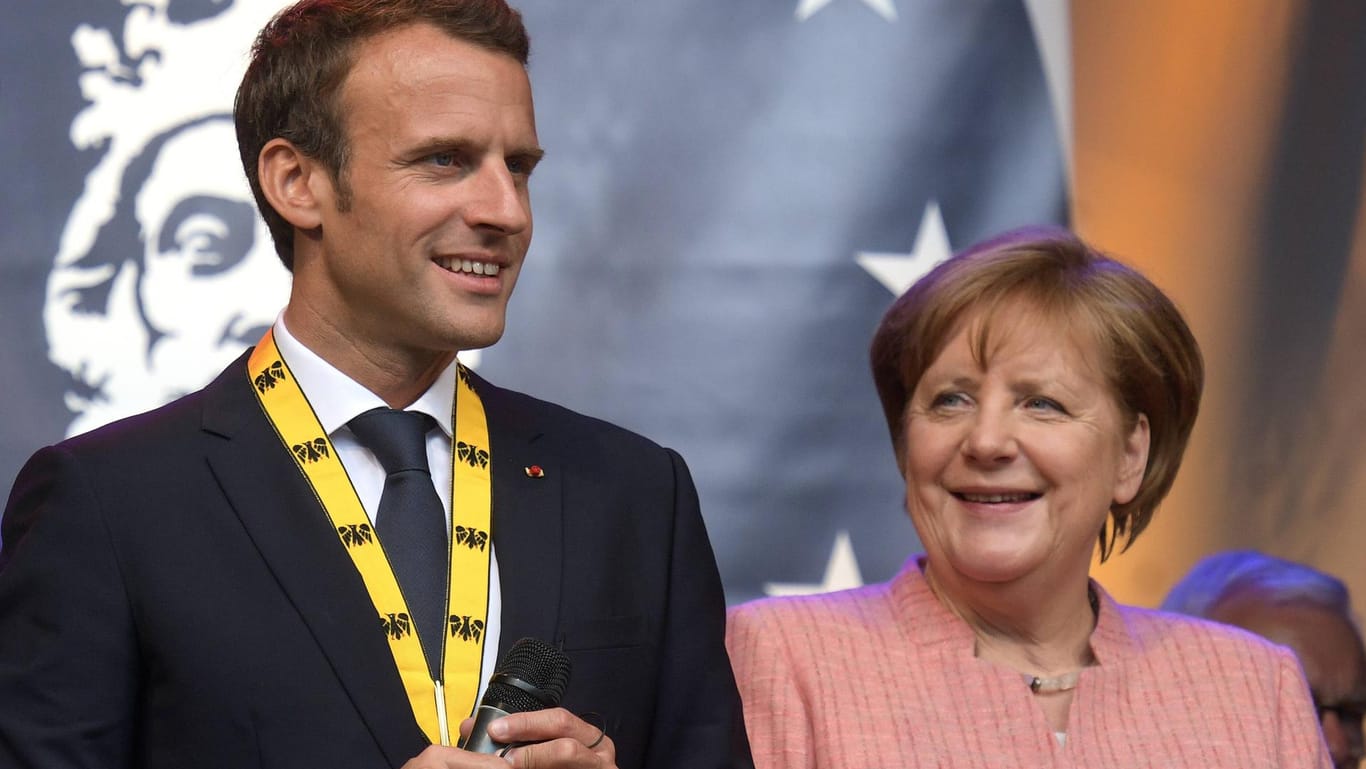 Merkel und Macron in Aachen: Deutschland und Frankreich gelten vielerorts als Motor der Europäischen Union.