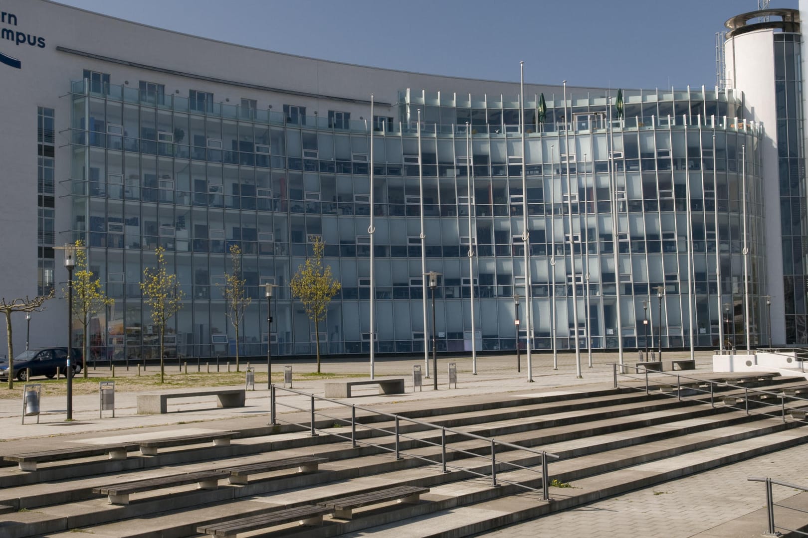 Eine Archivaufnahme des Hörn Campus in Kiel: Die Polizei hat eine verdächtige Person festgenommen – nun untersuchen Bombenexperten einige Gegenstände.