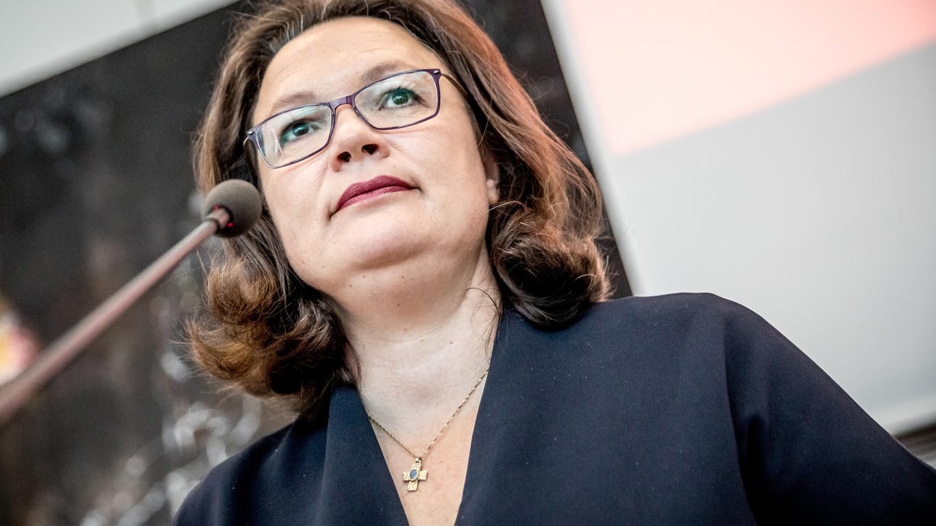 Andrea Nahles: Die Bundesvorsitzende und Fraktionsvorsitzende der SPD ist zuletzt nicht mit mutigen Vorschlägen aufgefallen.