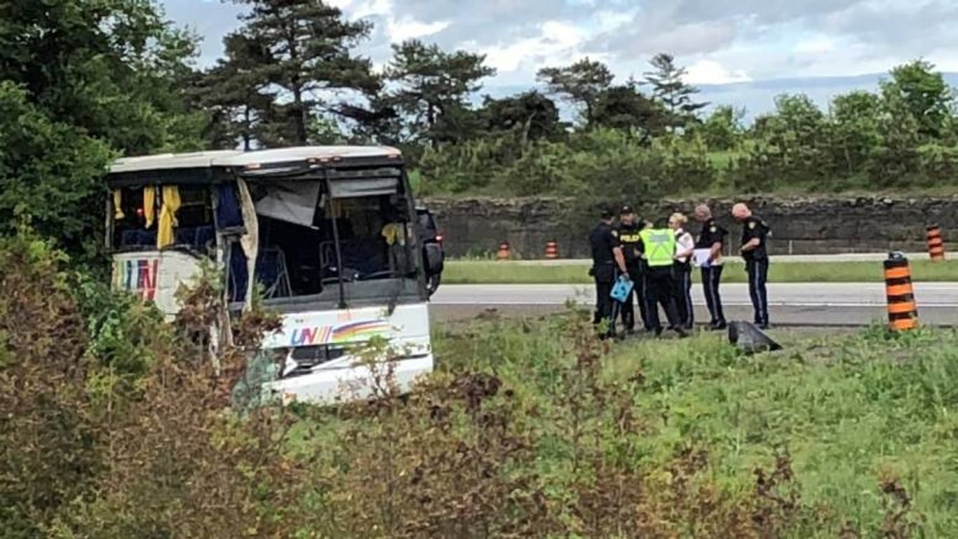Unfall in Kanada: In dem verunglückten Reisebus befanden sich insgesamt 37 Personen.