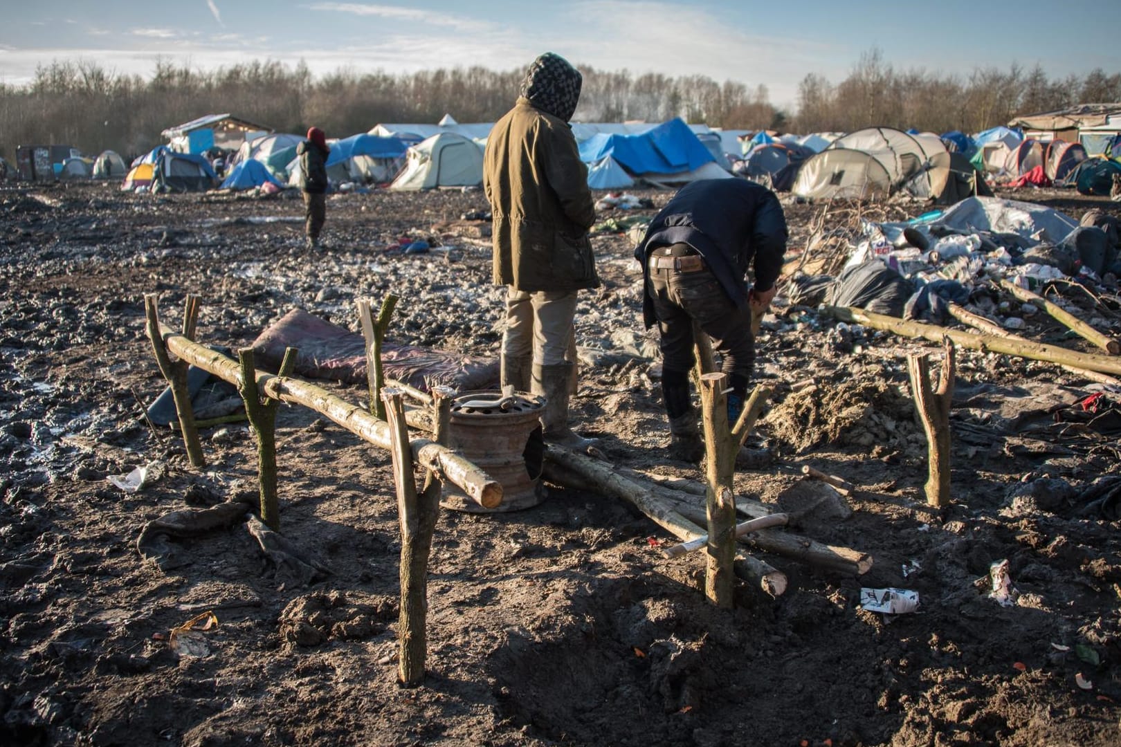 Flüchtlingslager in Frankreich: Ein Tunesier sollte abgeschoben werden – nun wurde ihm eine Festanstellung angeboten. (Archivbild)