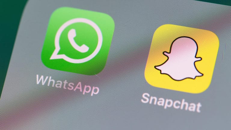 Whatsapp und Snapchat: Die sozialen Medien werden vom Smartphone von Continental-Mitarbeitern verbannt. (Symbolbild)