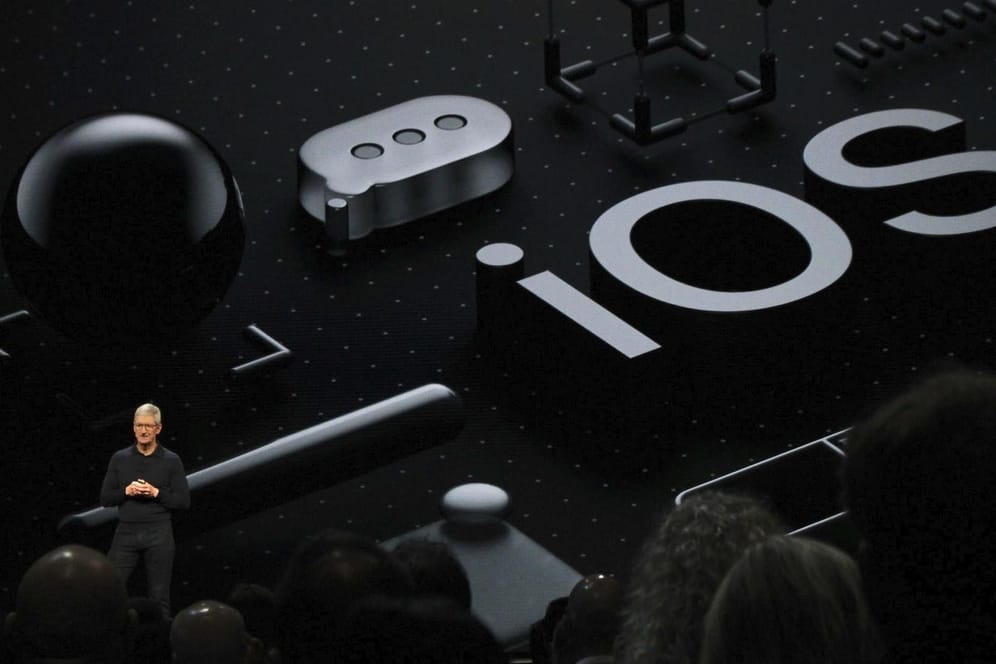 Apple-CEO Tim Cook: Er stellt auf der WWDC-Konferenz neue Funktionen vor.