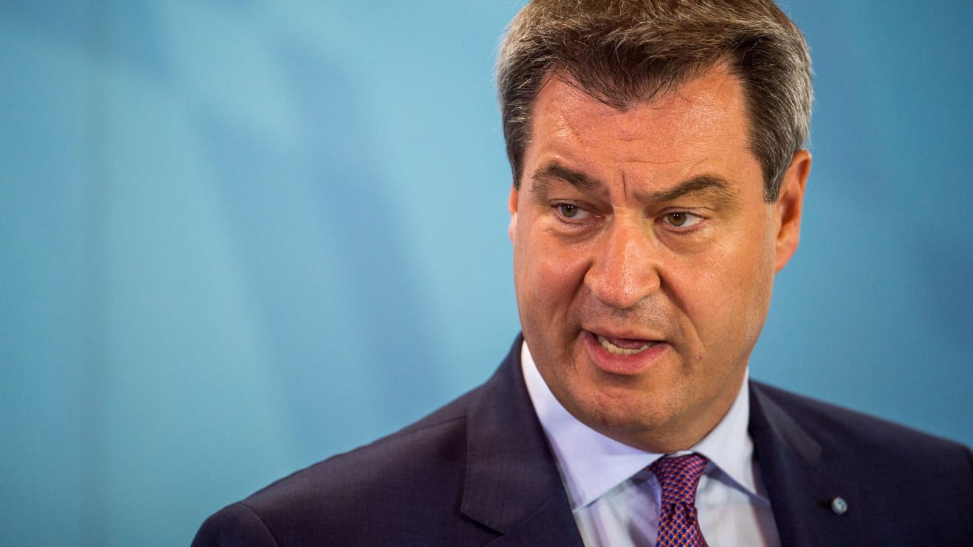 Der bayerische Ministerpräsident Markus Söder: Er stellte seinen "Asylplan" mit verschärfter Abschiebepraxis vor.