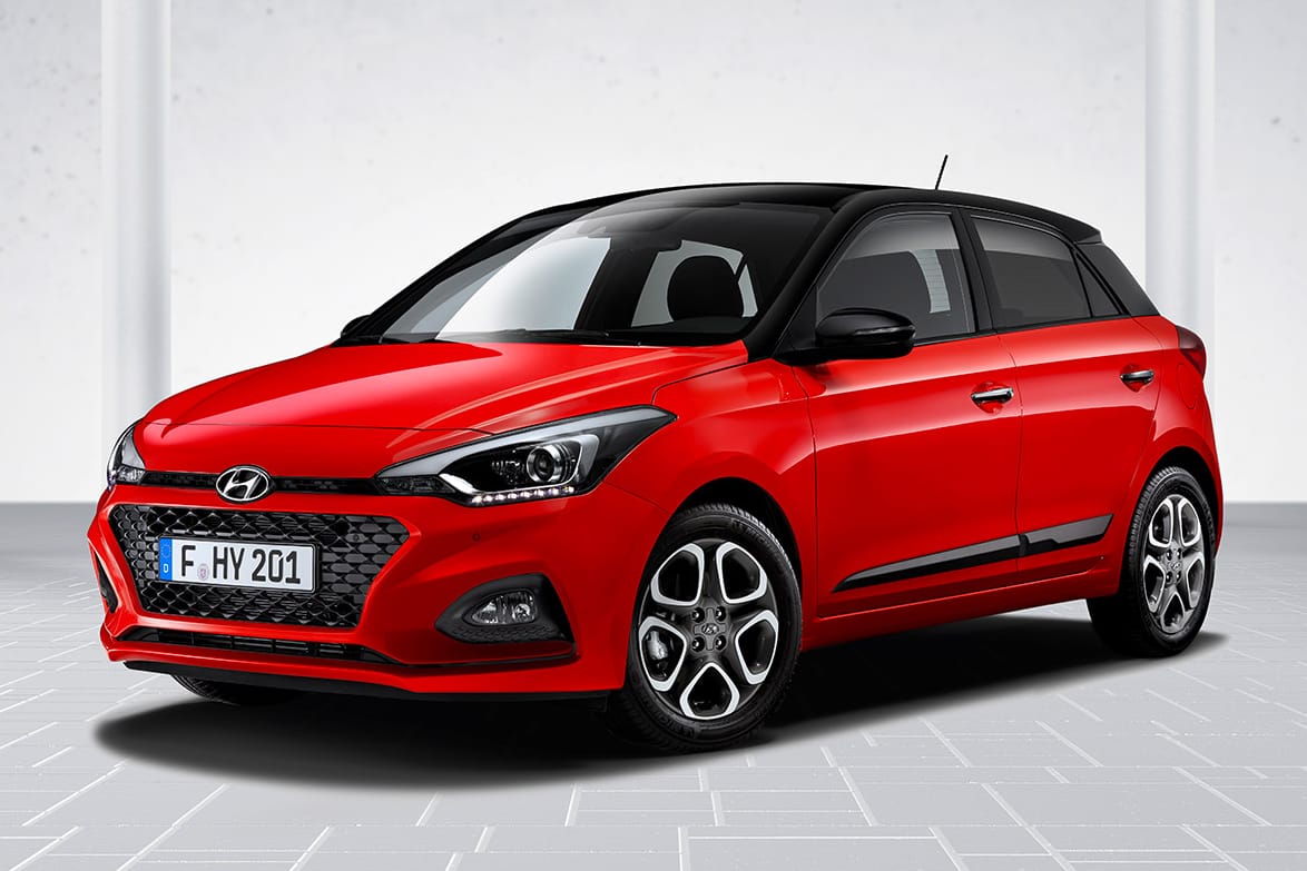 Frischer Wind für den Hyundai i20: Vorn trägt der Kleinwagen jetzt den typischen Hyundai-Kühlergrill.