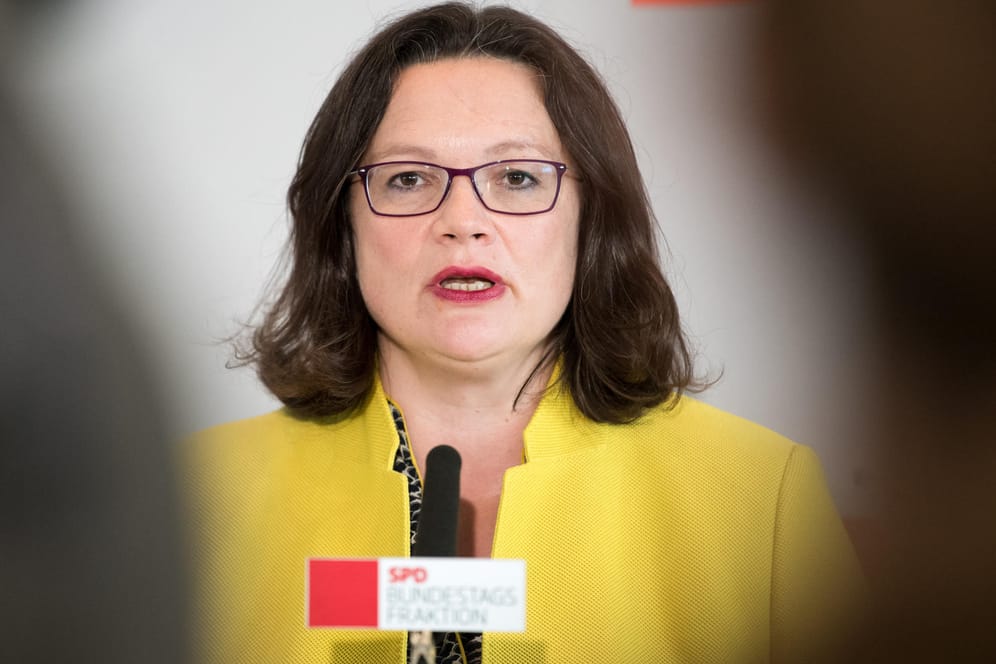 SPD-Chefin Andrea Nahles: Bislang lehnt sie einen Untersuchungsausschuss in der Bamf-Affäre ab.