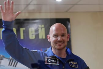 Alexander Gerst am Dienstag in Baikonur: 2014 war er schon einmal als Bordingenieur für sechs Monate auf der Raumstation ISS.