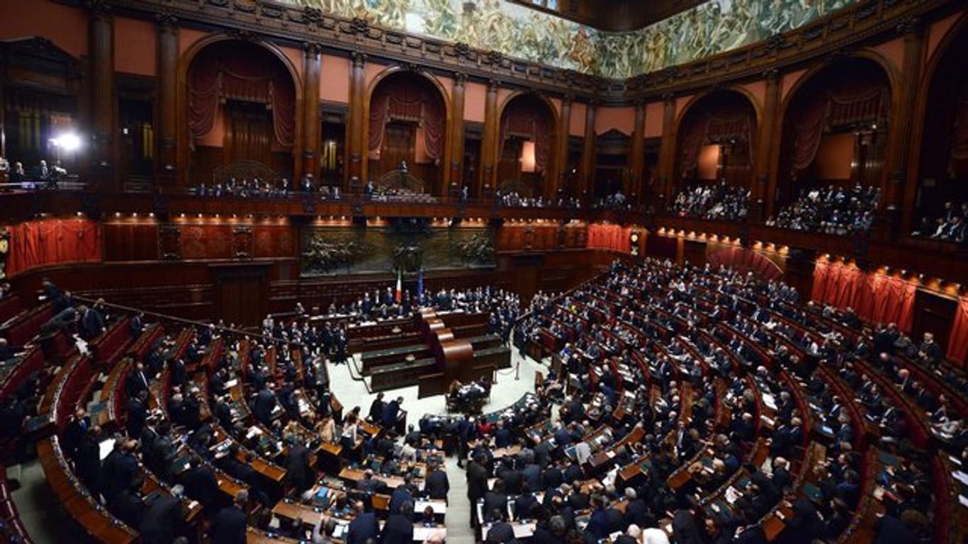 Die Abgeordnetenkammer in Rom.