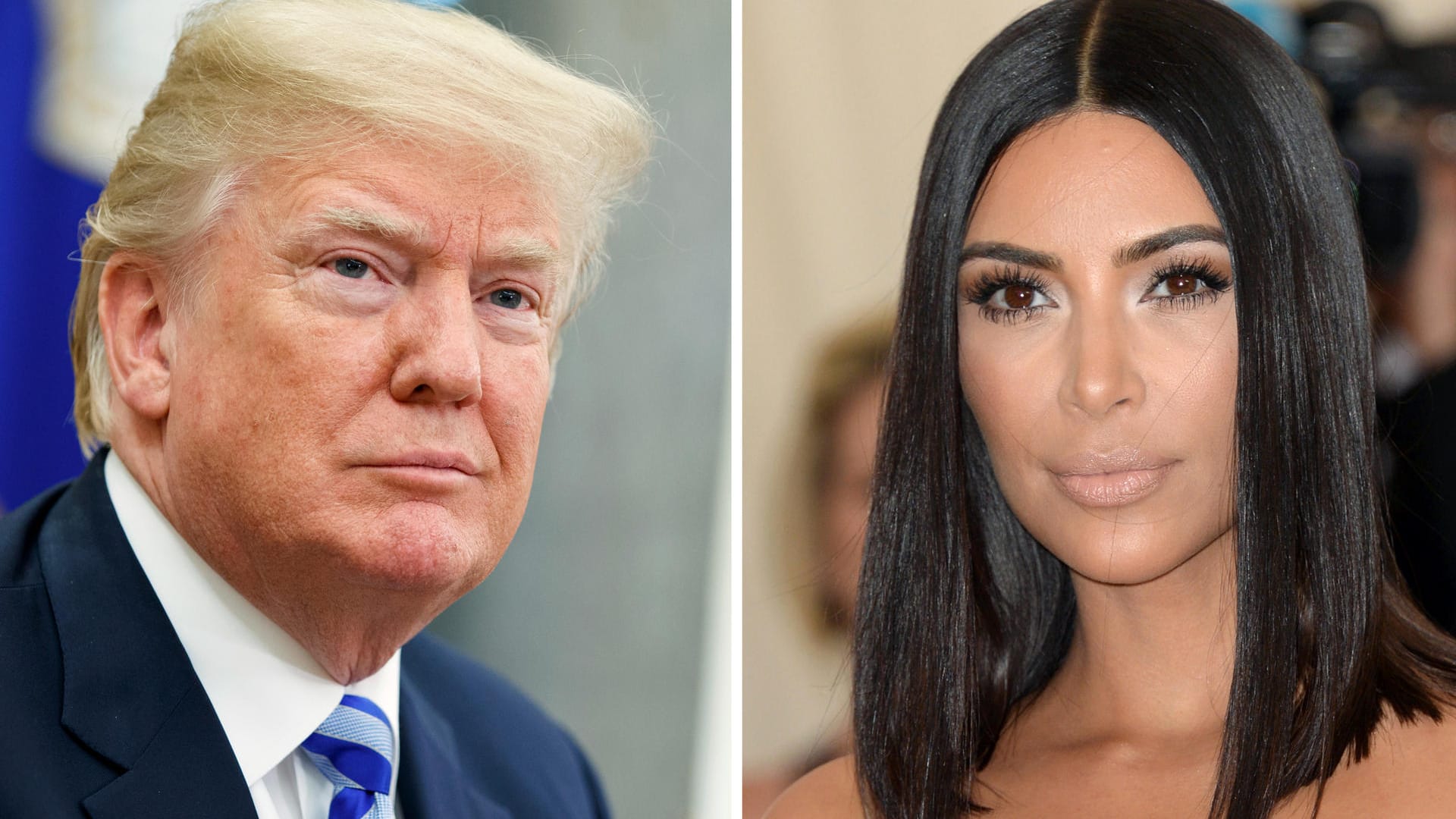 Donald Trump, US-Präsident, und Kim Kardashian, Reality-TV-Star: Kardashian engagierte sich für eine Begnadigung der 63-jährigen Alice Marie Johnson. (Archivbilder)