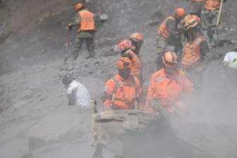 Nach dem Vulkanausbruch in Guatemala