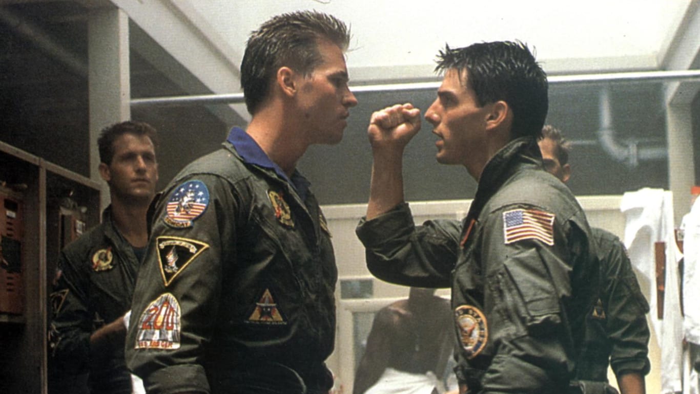 Val Kilmer und Tom Cruise: 1986 standen sie zusammen bei "Top Gun" vor der Kamera.
