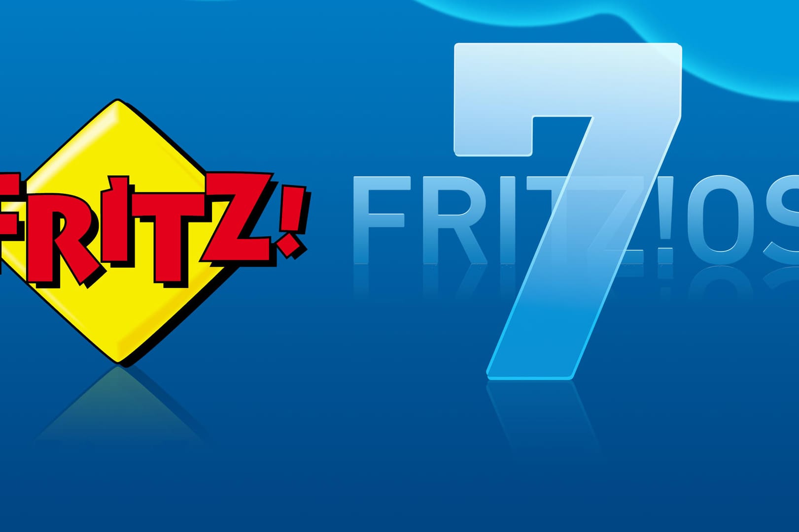 Logo von FRITZ! OS 7: Neue Funktionen, neues Betriebssystem.