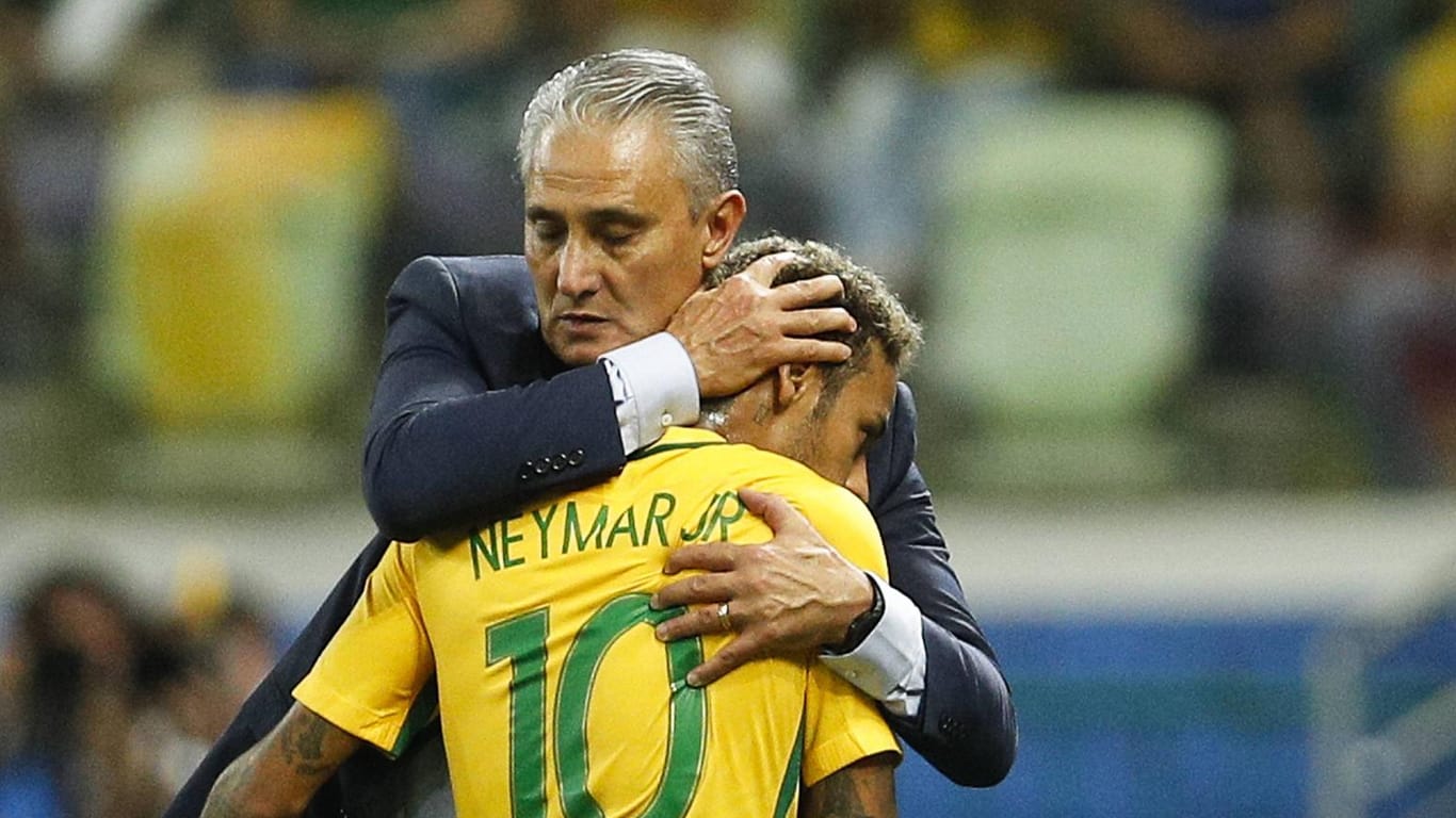 Brasiliens Erfolgsduo: Nationaltrainer Tite und Superstar Neymar.