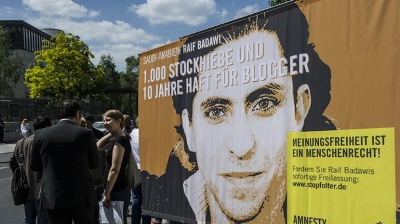 Demonstration für die Freilassung Raif Badawis